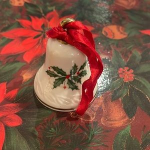 Lenox Christmas bell ornament